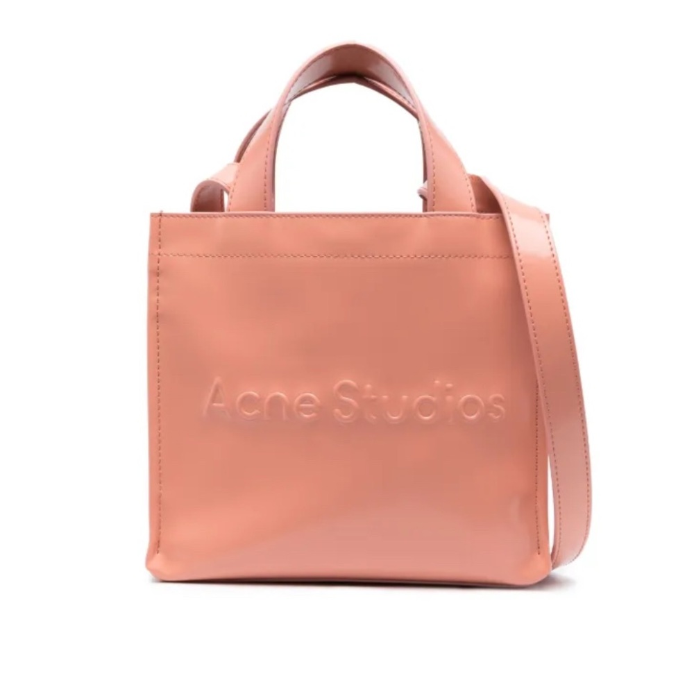 Acne Studios mini logo-embossed tote bag